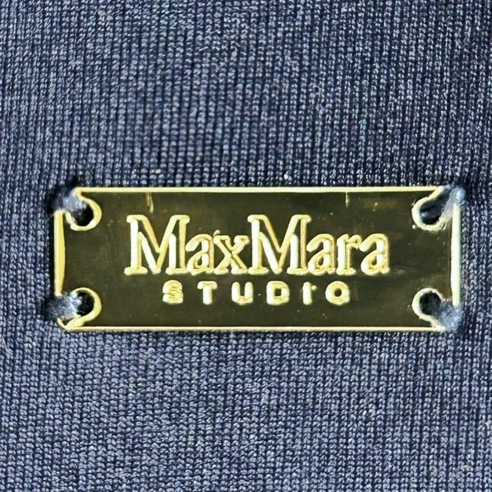 Max Mara Studio Neoprene Drawstring Travel Pouch Blue‎ Beauty Case  NWT
